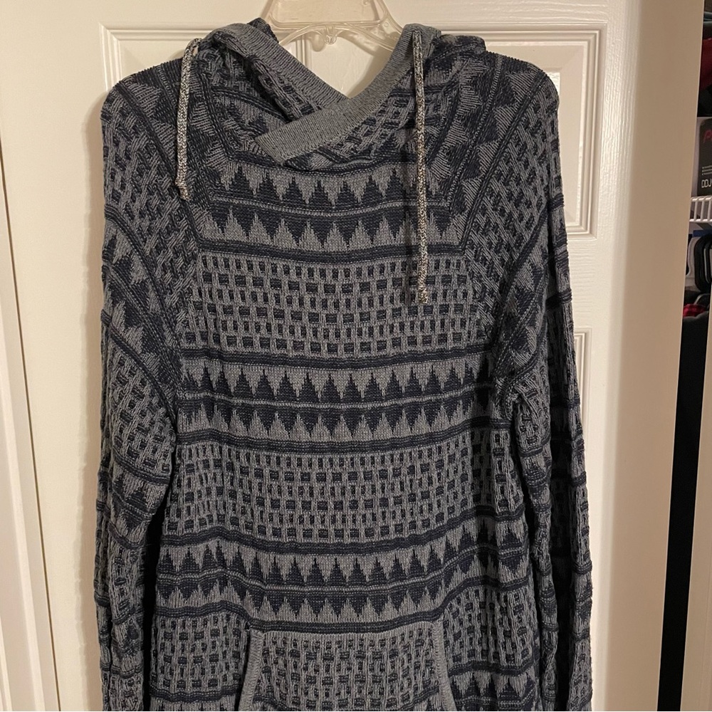 Men’s Knitted Geometric Hoodie